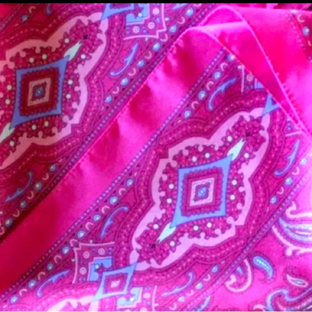 Vintage Sarah Coventry Silk scarf 30 inch square-nice bright colors-fiber